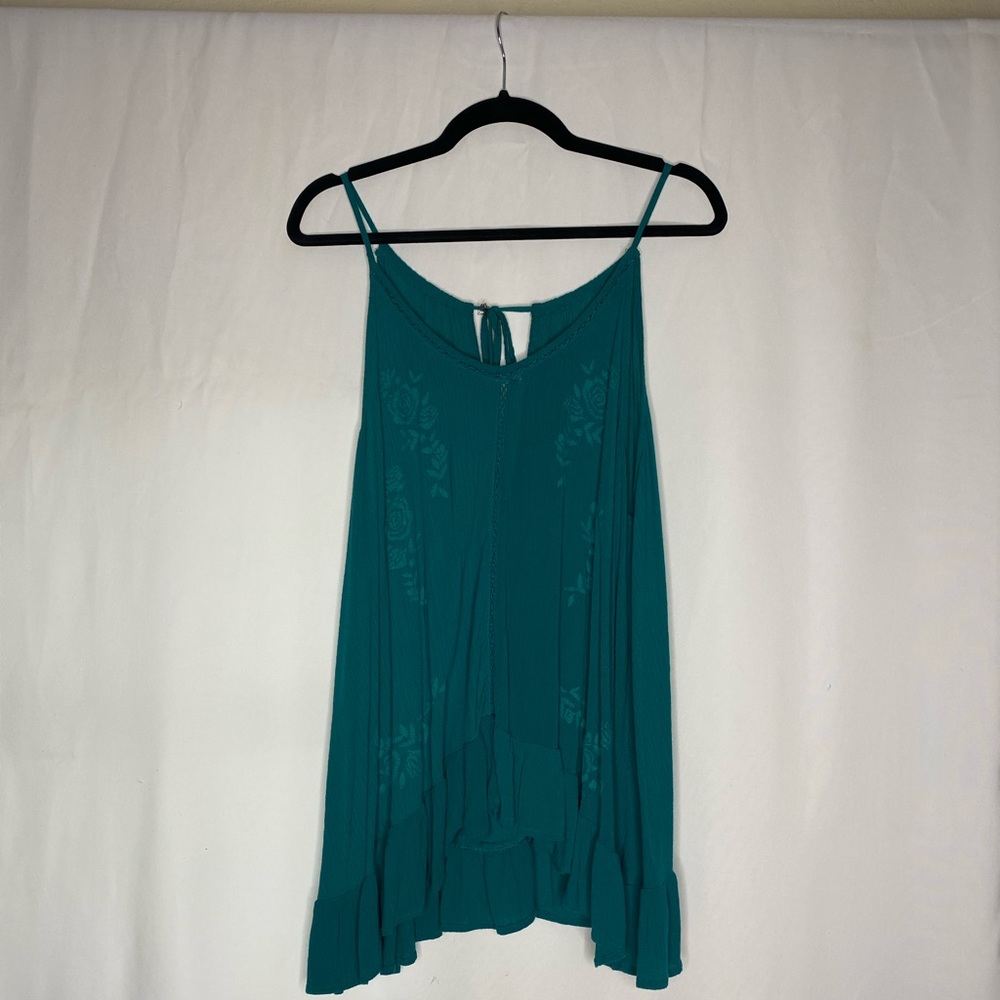 Teal Sleeveless blouse